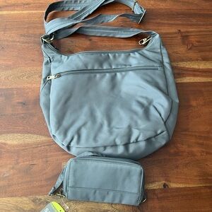 Travelon Hobo Crossbody with Wallet - With Anti-Theft RFID Protection